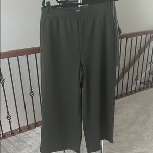 LOFT Dark Green Ankle Pants